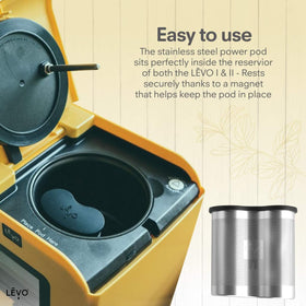 Dishwasher-safe pod, cap, and bracket for quick cleanup