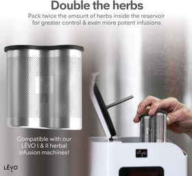 Power Pod holds up to ½ cup botanicals for richer infusions