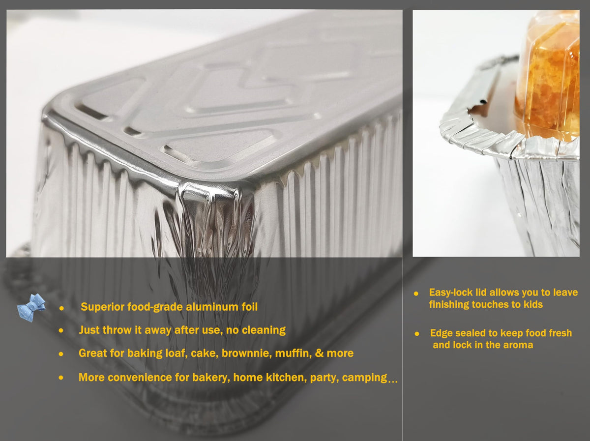 Lewarm 8x4.4 inch top-outside pans for precise portions