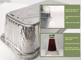 Lewarm disposable pans stack neatly for storage and transport.
