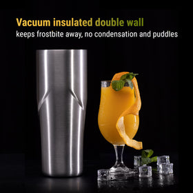 Lexenic shaker in use, preserving cold temperature during a shake.