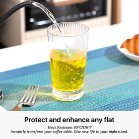 LEXMORE Michelin-ready placemats in a professional dining setup