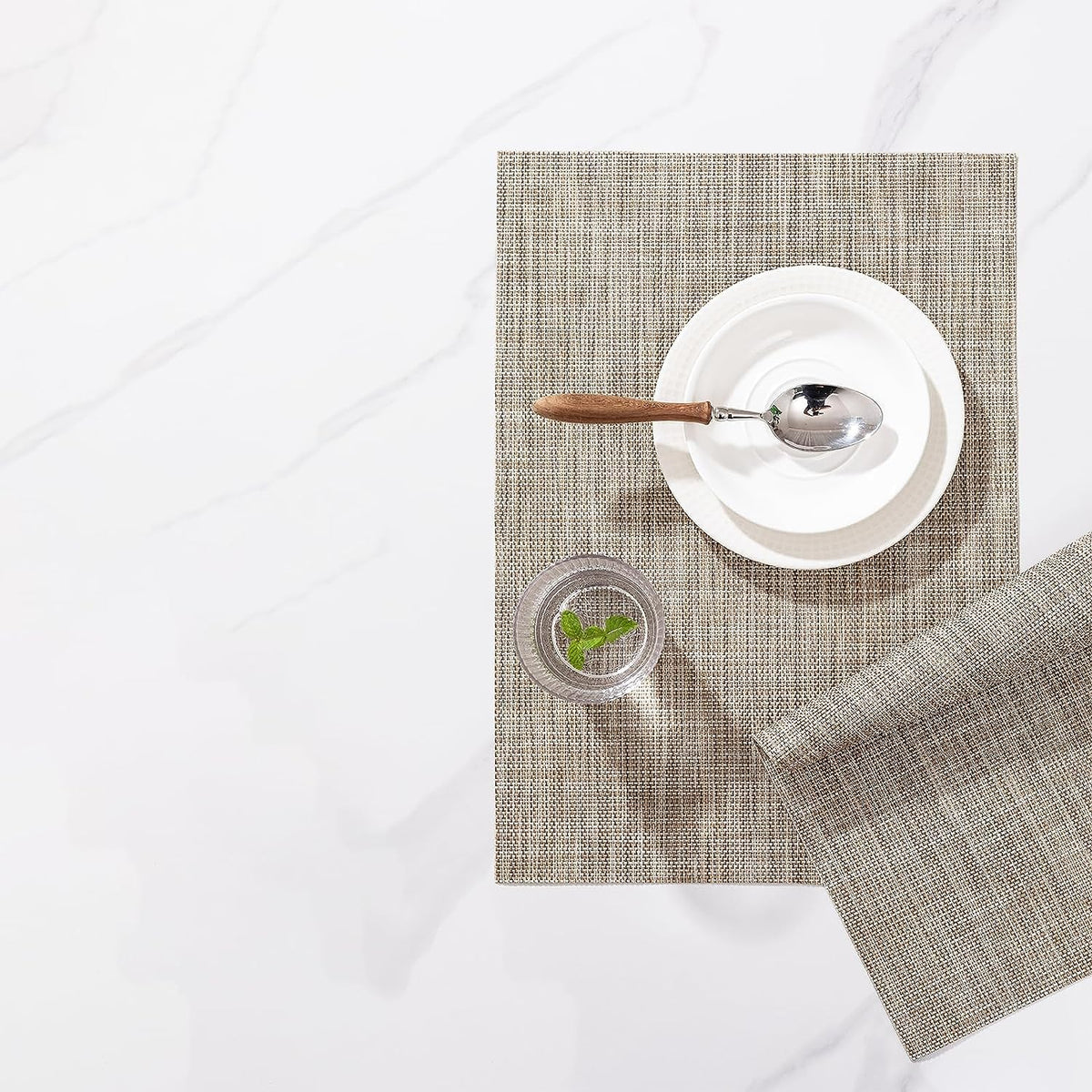 LEXMORE caramel placemats add restaurant-grade finish to tables