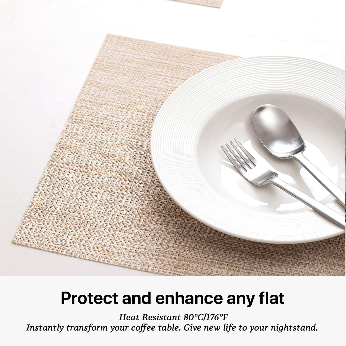 LEXMORE placemats reflect Michelin-approved craftsmanship and restaurant-grade quality.