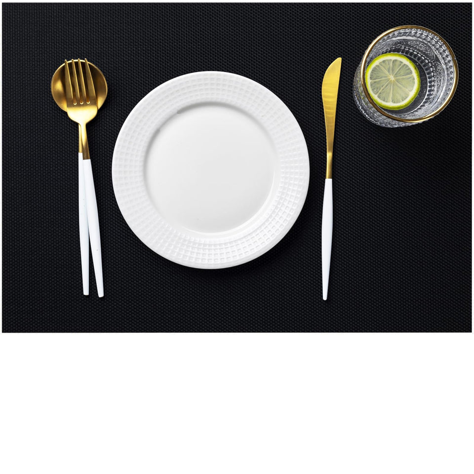 LEXMORE placemats set4 with dense weave for durable dining protection