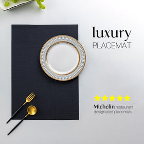 LEXMORE placemats set4 thick edge design adds sturdiness