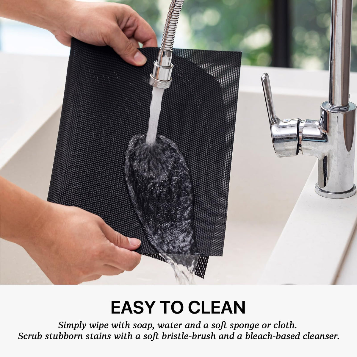 LEXMORE placemats set4 wipeable surface for easy cleaning