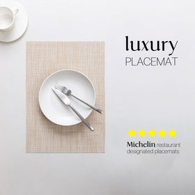 LEXMORE placemats are washable and easy to wipe for quick cleanup.