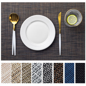 LEXMORE placemats woven-black appearance elevate indoor dining ambiance.