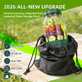 LEYAO convertible lid to bowl enables easy eating anywhere