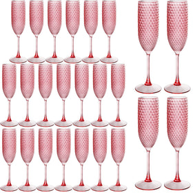 LEYIQU plastic champagne glass with diamond pattern adding elegant sparkle