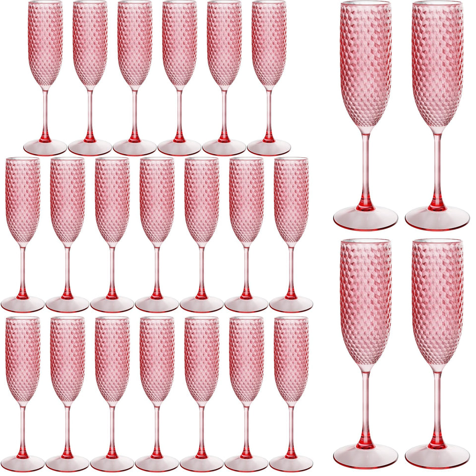 LEYIQU plastic champagne glass with diamond pattern adding elegant sparkle