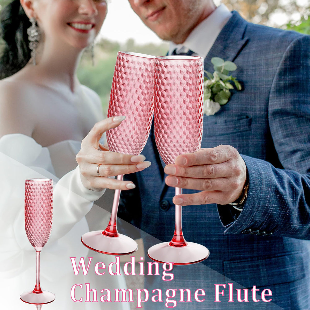 LEYIQU gift-pack champagne glasses ideal for celebrations