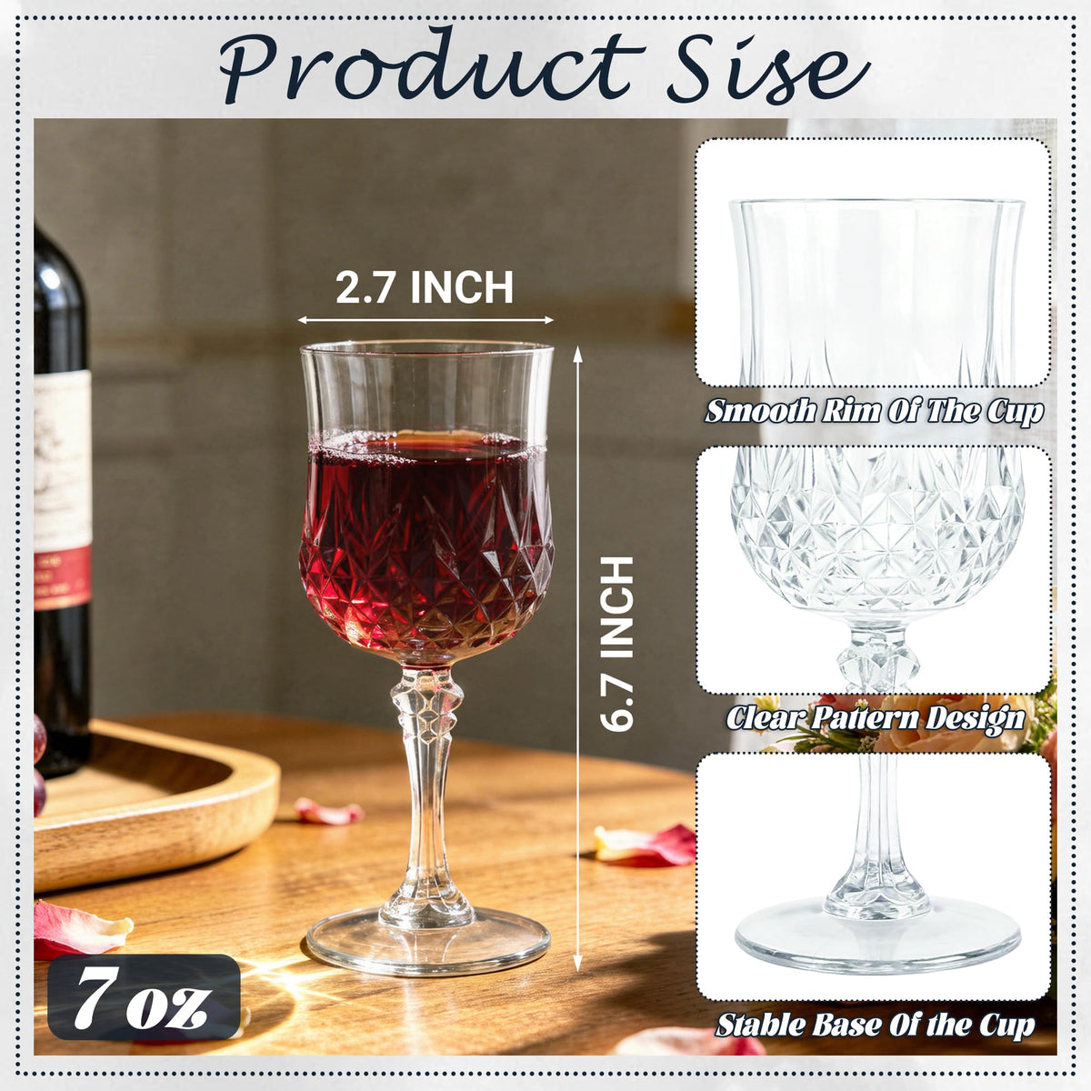 LEYIQU retro-style goblets offer vintage charm with durable, unbreakable construction