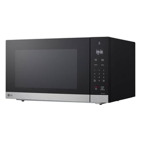 LG NeoChef interior with a spacious 2.0 cu ft capacity and 16-inch turntable for even heating.