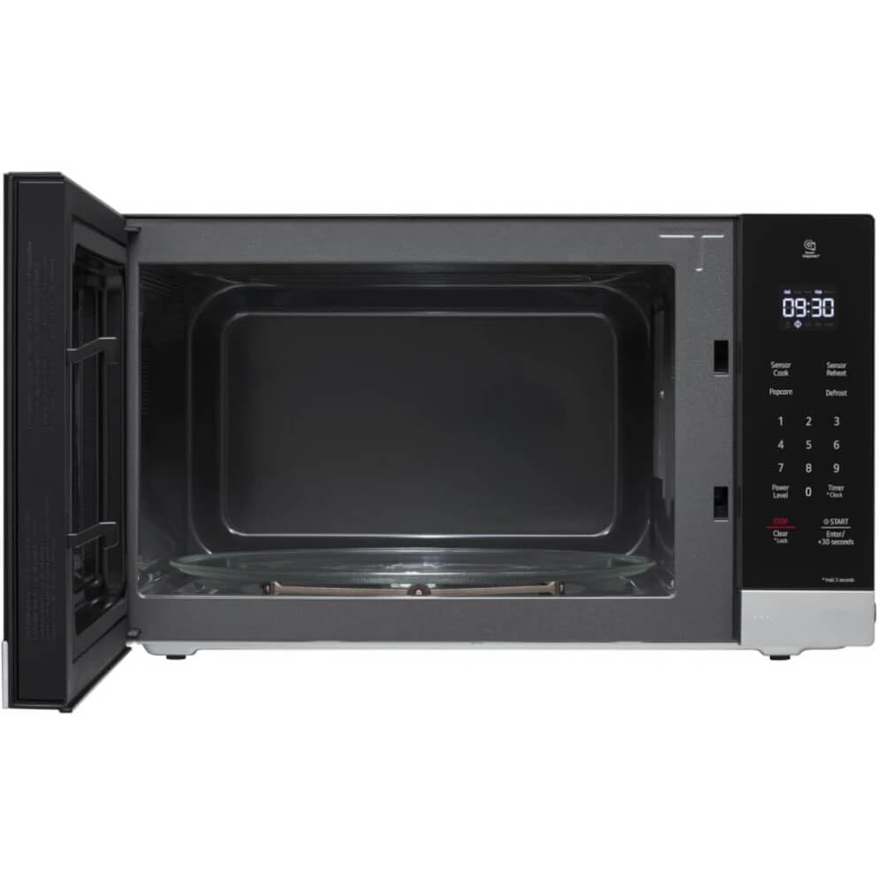 LG NeoChef sensor cooking icons guiding meals with seven preset options.