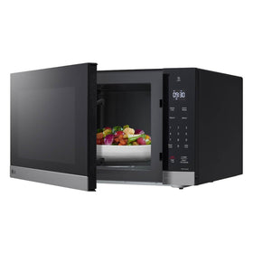 LG NeoChef LED interior lighting illuminates cooking area.