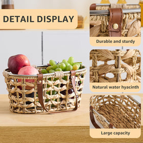 LGENHOOM egg collecting basket, versatile for farm use.