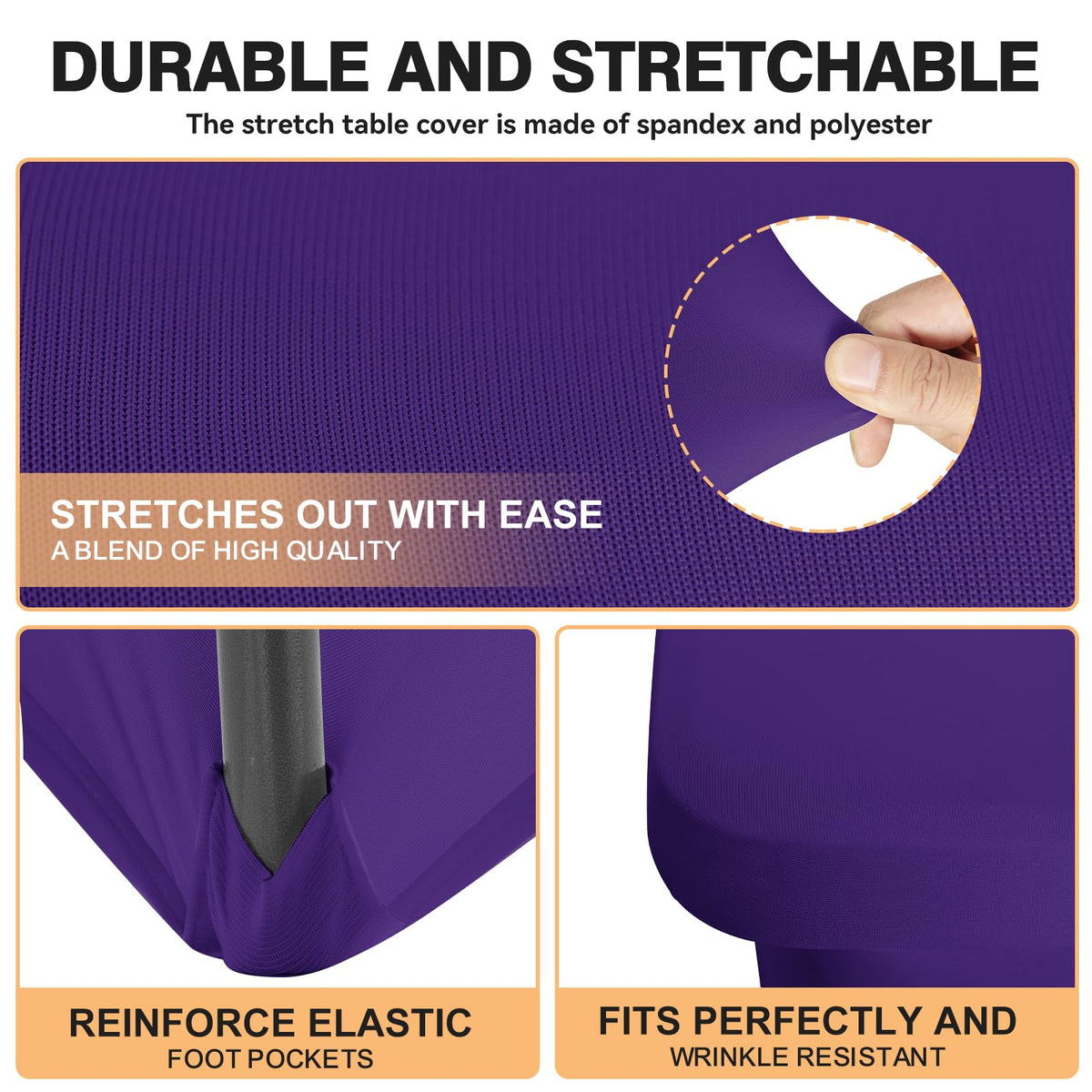 LGJIAOJIAO 2-pack purple tablecloth bundle ready for event preparation