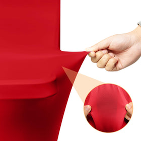 LGJIAOJIAO red spandex tablecloth wrinkle-resistant surface stays smooth