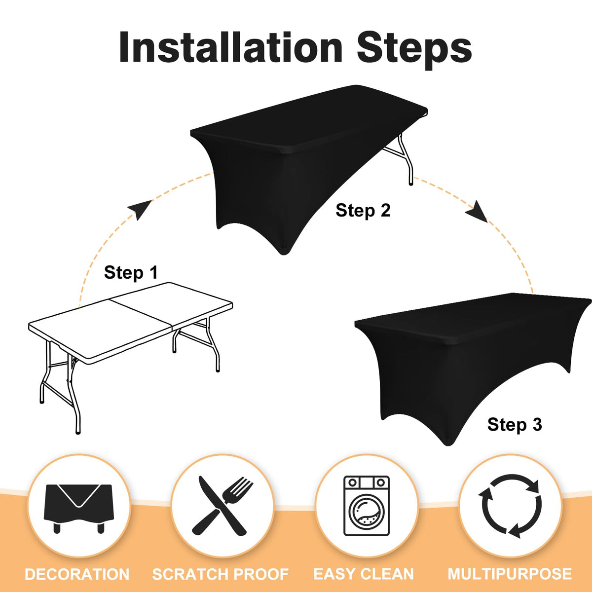 LGJIAOJIAO wrinkle-resistant fabric stays smooth from setup to teardown