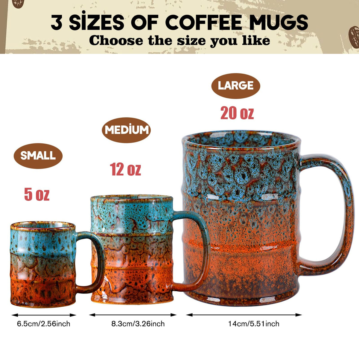 LGQ ceramic 20oz mug dishwasher safe for convenient cleaning after busy days.