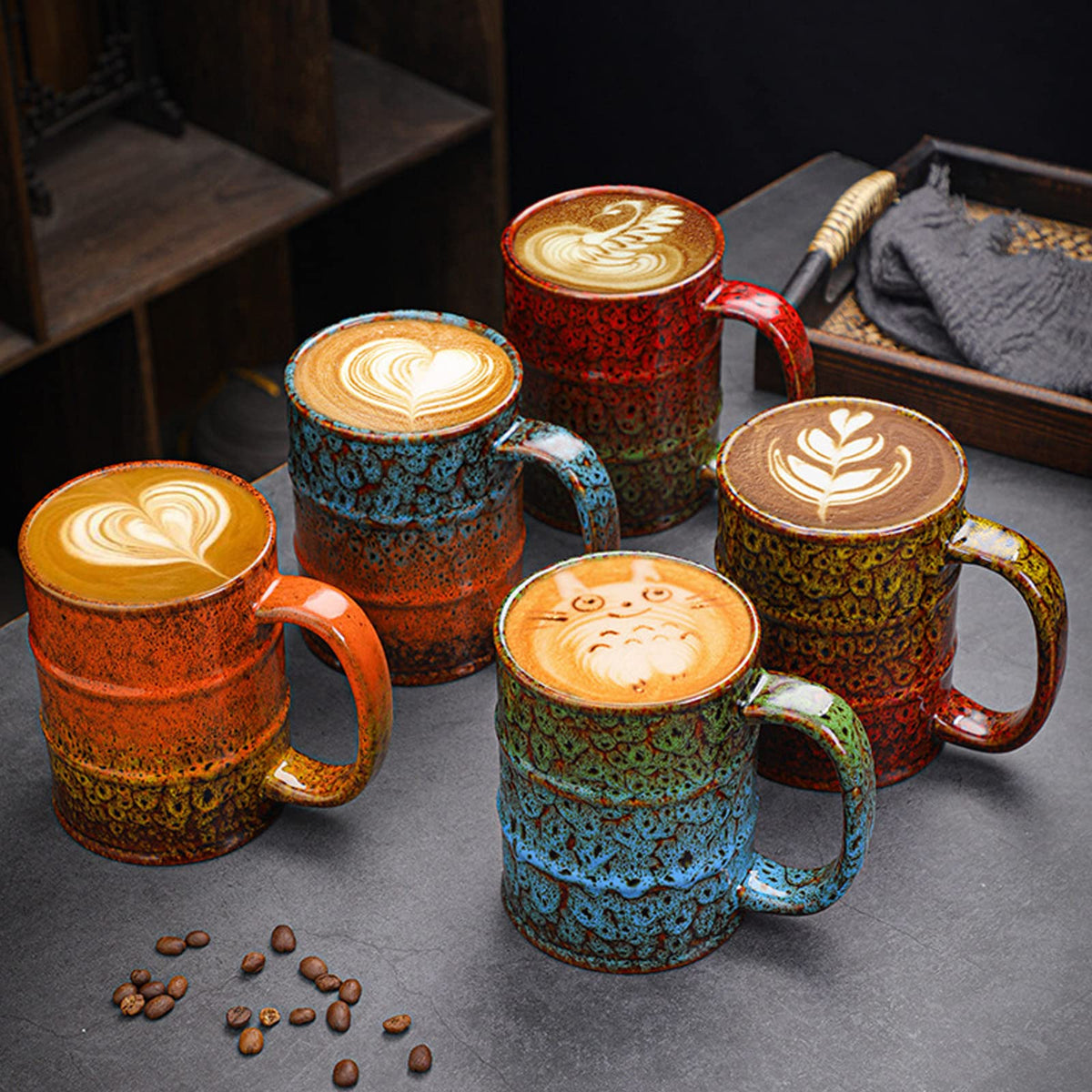 LGQ ceramic 20oz mug ideal for office or home use with versatile beverages.