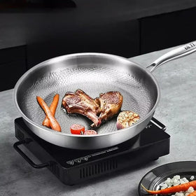 LGQY Pan Pro in oven safe mode for finishing dishes up to 500 F