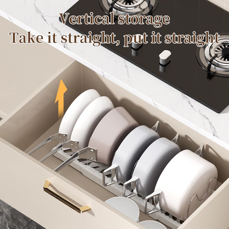 Lhieiayh U-shaped lid holder secures lids and keeps them accessible