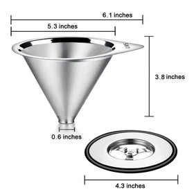 LHS compact pour-over dripper portable for home, office, or travel.