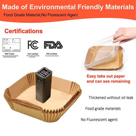 LHSHAD 5.5-inch liners fit 2-3 qt fryers for even results.
