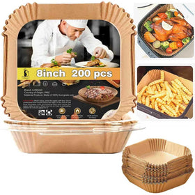 LHSHAD air fryer liners in box packaging for easy storage.