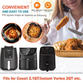 LHSHAD durable wood-pulp liners resist tearing during cooking.