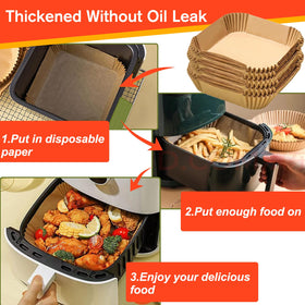LHSHAD liners help grease collect on paper for quick cleanup.