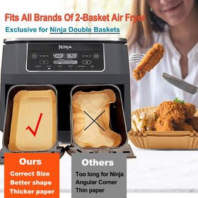 LHSHAD disposable liners for Ninja air fryer promote quick cleanup after frying