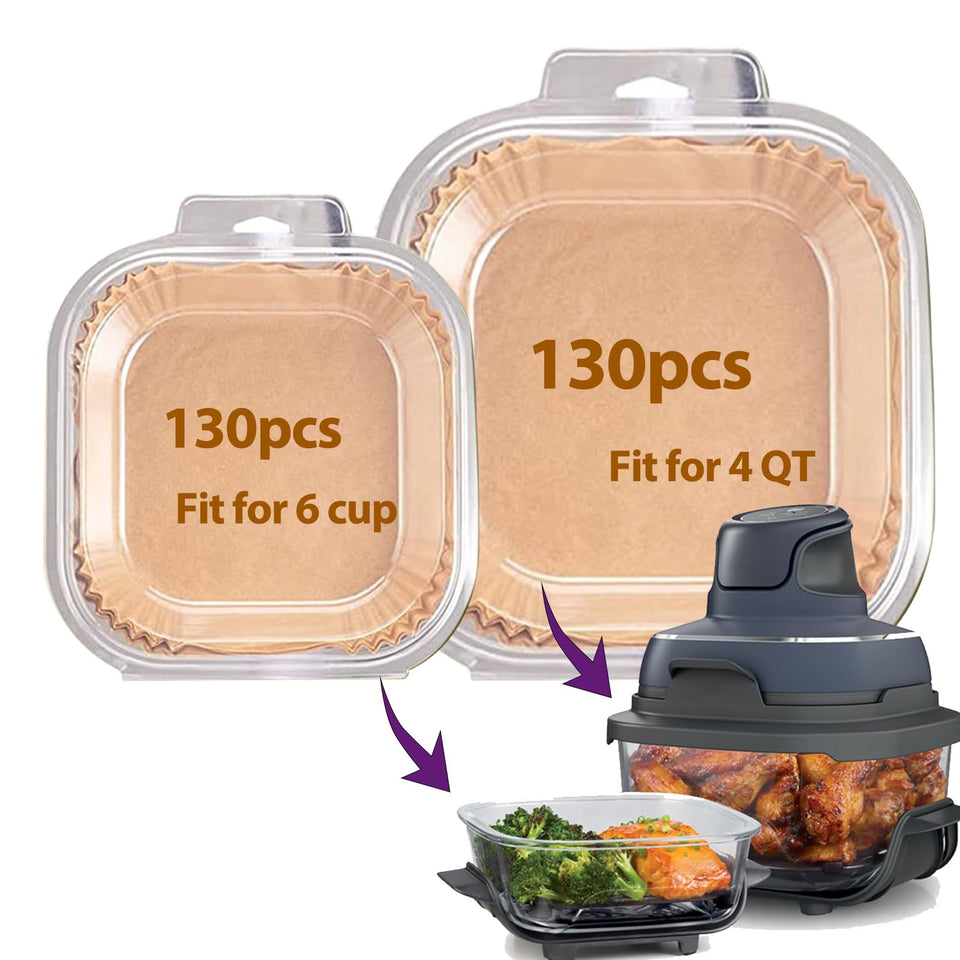 LHSHAD Ninja Crispi liners for 4QT large containers ease cleanup.