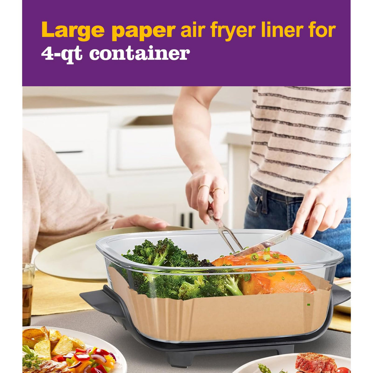 LHSHAD liners are heat resistant up to 450F for safe cooking.