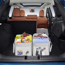 LHZK foldable grocery tote bag, compact to store yet spacious.