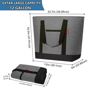 LHZK Jumbo Cooler Bag interior foil-foam maintains temperature