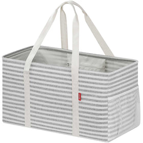LHZK standing extra-large tote bag with metal frame for easy loading.