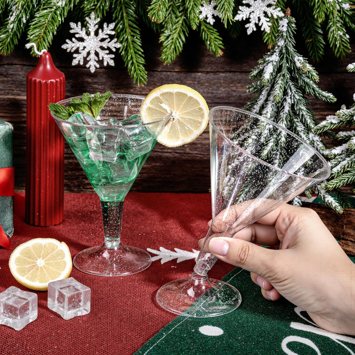 Liacere juice glasses simplifying beverage service at casual events.