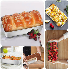 LIANYU 9x5-inch bread loaf pans suitable for banana bread and other loaves