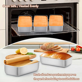 LIANYU loaf pans with rolled edges provide durability for frequent use