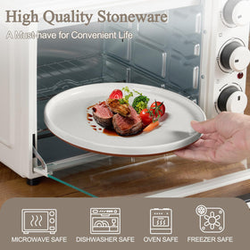 LIANYU dishware set; microwave and dishwasher safe for quick weeknight meals.