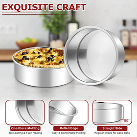 LIANYU dishwasher-safe cake pans for quick cleanup