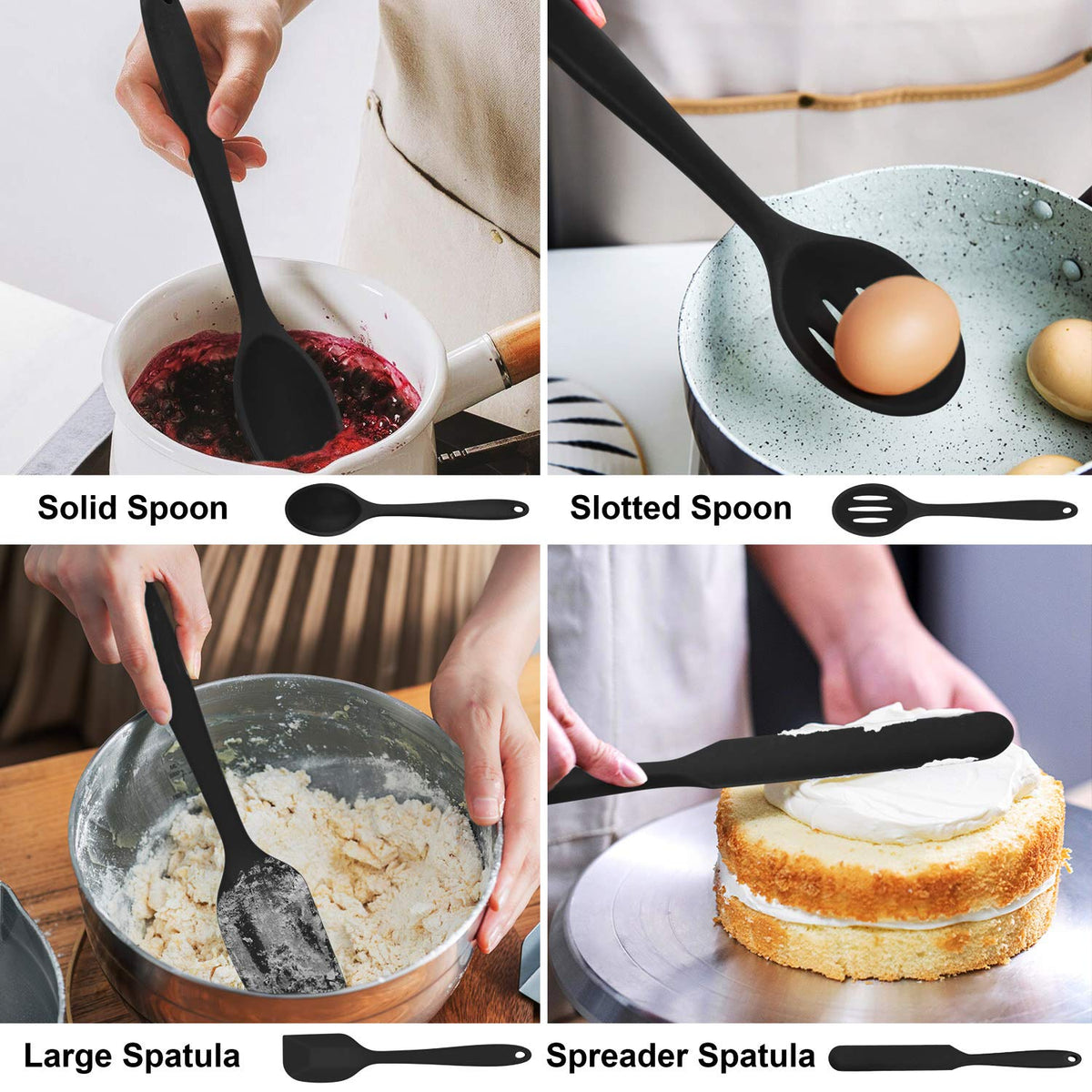LIANYU dishwasher-safe utensils simplify cleanup after cooking.