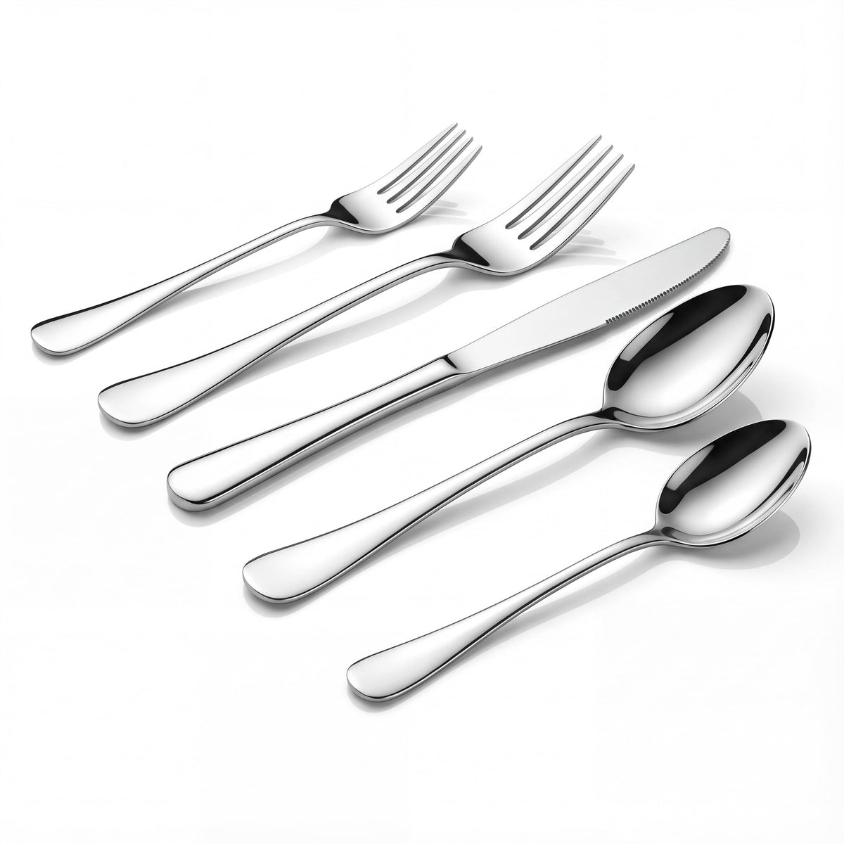 LIANYU full 40-piece flatware set for eight for everyday family meals