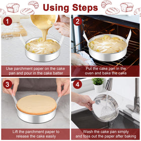 LIANYU leak-proof bakeware tins prevent batter leakage
