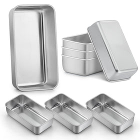 LIANYU 9x5 inch loaf pans set for even browning of breads