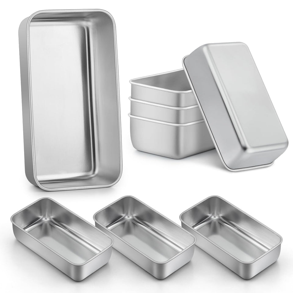LIANYU 9x5 inch loaf pans set for even browning of breads